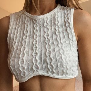Shein cropped sweater vest!
